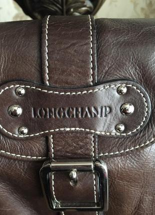 Красивейшая сумка бренда longchamp натуральная кожа3 фото