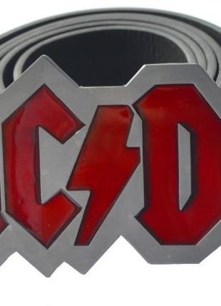 Пряжка ac/dc (лого червоне), комплект поставки товару пряжка (без ременя)