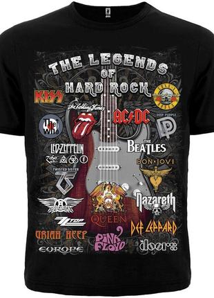 Футболка the legends of hard rock, размер s