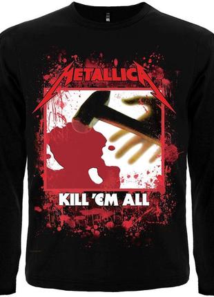 Футболка з довгим рукавом metallica "kill'em all"