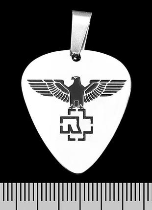 Кулон rammstein (eagle with logo) (ptsb-098) медіатор