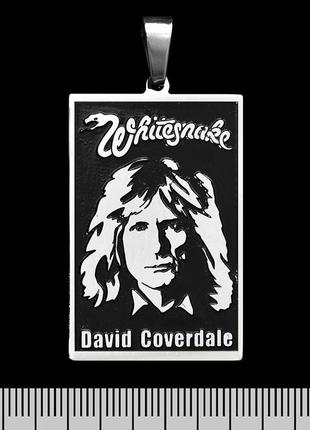 Кулон whitesnake (david coverdale) (ptsb-134) прямокутний