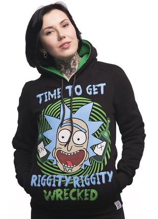 Худи rick and morty "riggity riggity wrecked" urbanist2 фото