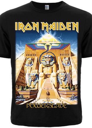 Футболка iron maiden "powerslave" (черная футболка)