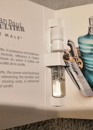 Туалетна вода для чоловіків jean paul gaultier le male 1,5 ml (віалка)3 фото