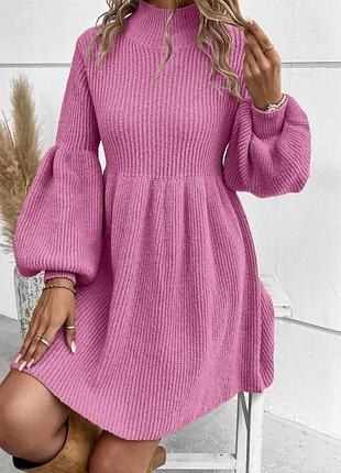 Платье вязаное,теплое ❄️наложка