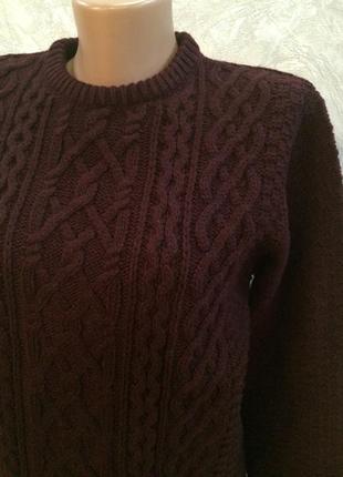Свитер теплый крупной вязки 5