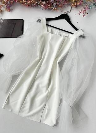 Сексуальное мини-платье с воланами 🌺4 фото