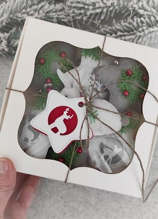 Новорічні іграшки на ялинку, іграшки з фетру, різдвяна зірка