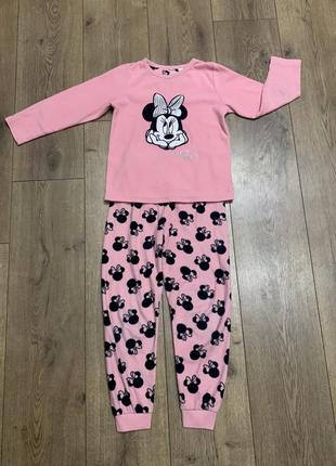 Флісова піжама домашній костюм з minnie mouse disney primark (англія)