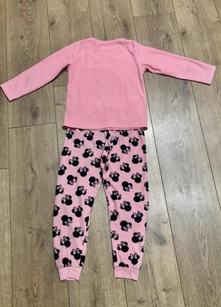 Флисовая пижама домашний костюм с minnie mouse disney primark (англия)3 фото