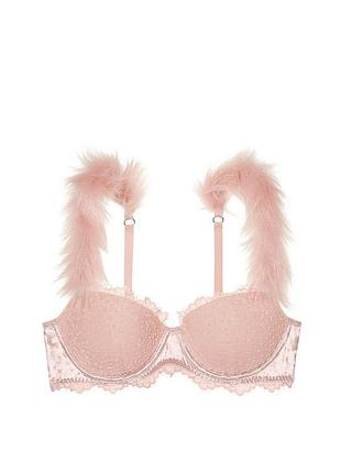 Бюстгалтер демі зі змінними бретелями р. 32d victoria's secret dream angels lightly-lined demi bra
