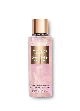 Міст парфумований спрей з шиммером victoria's secret fragrance mist velvet petals shimmer