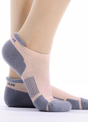 Носки для бігу і спорту coolmax meikan 35-38 сіро-розовий