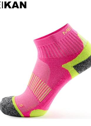 Носки спортивні за горизонтом meikan 37-40 рожево-салатовий