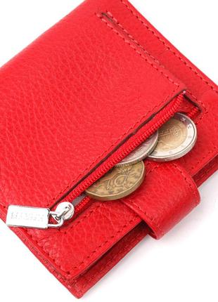 Яркий женский бумажник из натуральной кожи karya 20942 красный6 фото