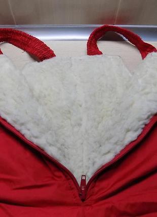 Зимняя куртка с комбинезоном двойка красная на 1-2 года4 фото