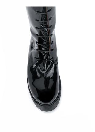 Marsell лаковые сапоги ботинки на шнуровке4 фото
