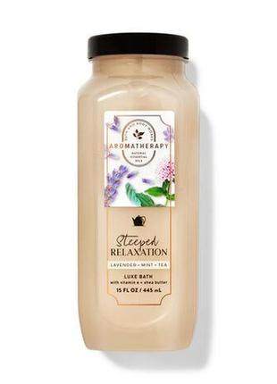 Піна для ванни заспокійлива лаванда та м'ята aromatherapy lavender mint tea bath and body works