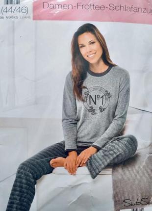 Чудовий домашній махровий костюм/піжама бавовняна skin to skin (германія)