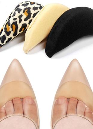 Вкладыши для задников, в женские туфли для подбора размера, корректирующие вставки, леопардовый. pl