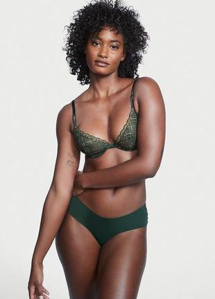 Бюстгальтер victoria's secret зеленый с золотистой нитью