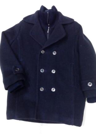 Стильне тепле пальто хлопчика-школяра 6-8лет