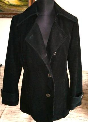 💖роскошная стильная вельветовая куртка-пиджак 52-54р💖2 фото