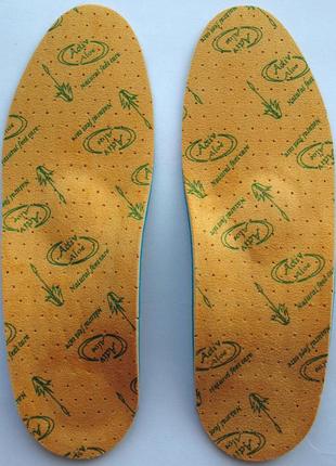 Ортопедичні устілки при поздовжній та поперечній плоскостопості з мікрофіброю bison ortos aloe vera