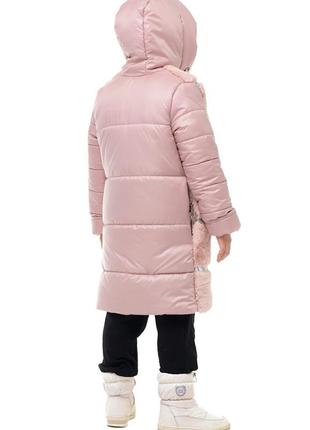 Зимова тепла куртка для дівчаток "шубка", розміри  34 — 42 на зріст 128 — 1642 фото