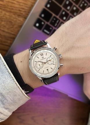 Оригінальний годинник forsining aviator silver-silver