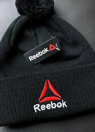 Шапка   reebok black чорна