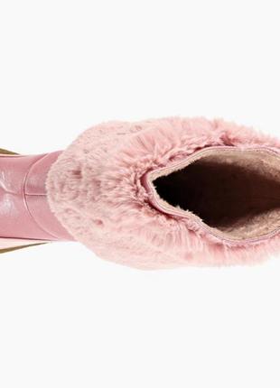 Полусапоги gill pink shimmer fur top moon3 фото