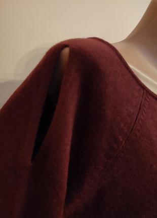 Платье туника бордовое теплое2 фото