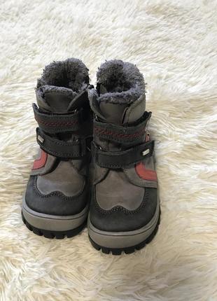Зимові шкіряні черевички lasocki 21 розмір(12.5см по устілці)1 фото