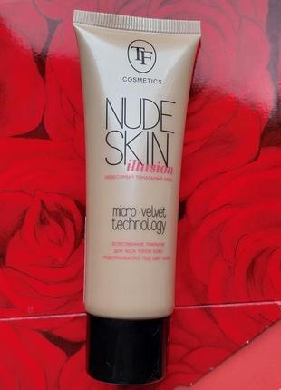 Тональний крем triumf nude skin №101 слонова кістка тріумф