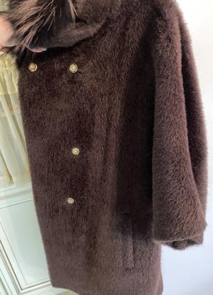 Пальто шуба из альпаки в стиле chanel 38-40р.8 фото