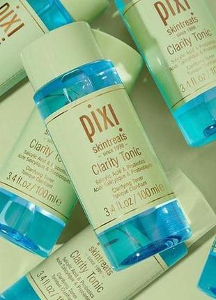 Pixi clarity tonic тоник для жирной и проблемной кожи с aha и bha кислотами3 фото