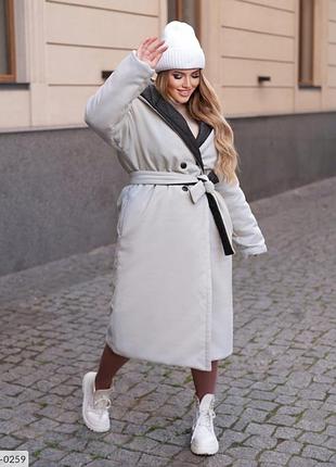 Неймовірне зимове двостороннє пальто