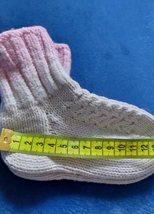 Носки вязаные на малышку 1,5-3 лет,3 фото
