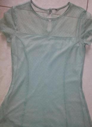 Крутое мятное платье 3