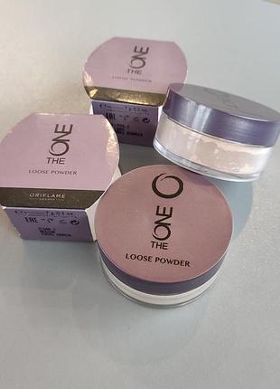Рассыпчатая пудра орифлейм oriflame light medium the one