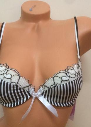 Полосатый бюстгальтер push-up тм марта