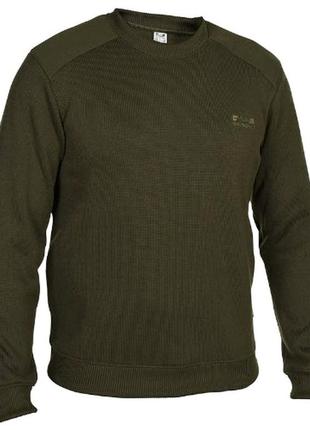 Светр пуловер solognac taiga 100 sweater green мілітарі полювання хакі (м)
