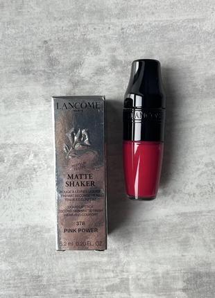 Матовая жидкая помада lancome matte shaker2 фото