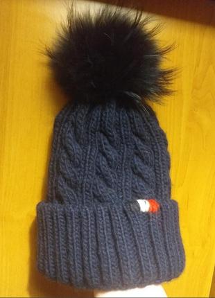 Распродажа! очень теплая шерстяная шапка от дорогого бренда качество! napapijri3 фото
