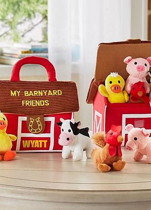 Развивающая мягкая игрушка my barnyard friends домашние животные в домике