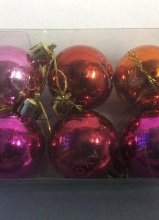 Набор новогодних ёлочных шариков от avon