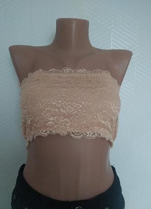 Мереживний топ бандо