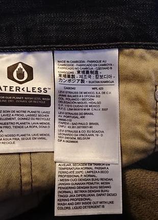 Брендовые фирменные джинсы levi's 514 waterless,оригинал из сша,новые с бирками, размер 34/34.8 фото